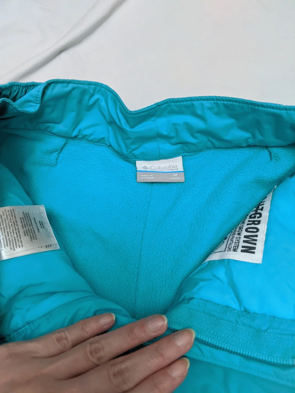 Columbia Girls Turquoise Insulated Snow Pants Size M 10-12